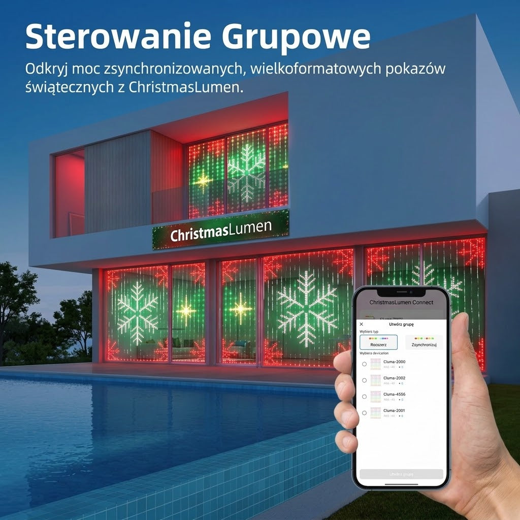 ChristmasLumen Kurtyna Świetlna LED x400