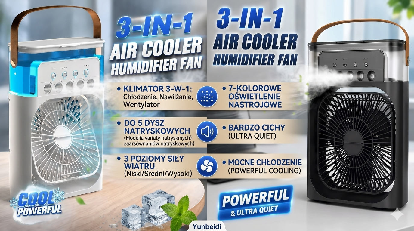 Lodowy Wentylator od AquaLumen – Najlepszy Sposób na Upały 🥵
