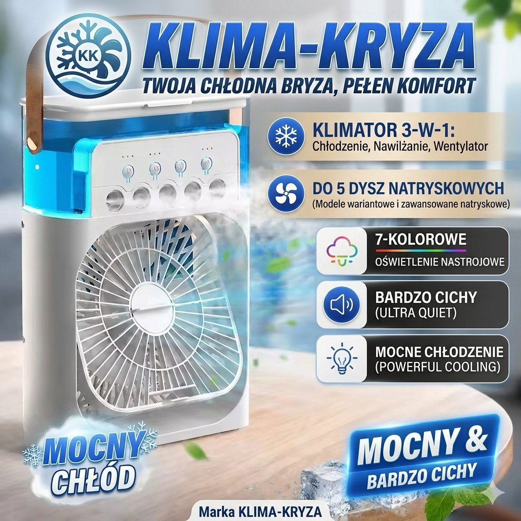 Lodowy Wentylator od AquaLumen – Najlepszy Sposób na Upały 🥵