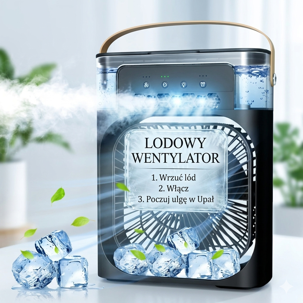 Lodowy Wentylator od AquaLumen – Najlepszy Sposób na Upały 🥵