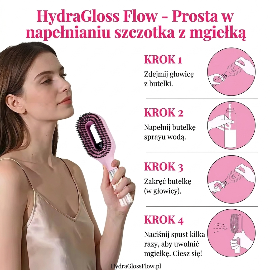 HydraGloss Flow Szczotka z Mgiełką