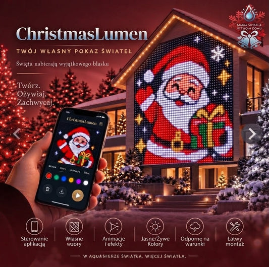 ChristmasLumen Kurtyna Świetlna LED x400