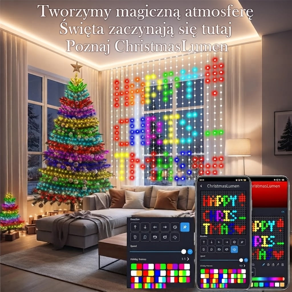 ChristmasLumen Kurtyna Świetlna LED x400