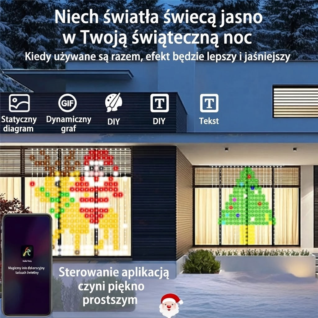ChristmasLumen Kurtyna Świetlna LED x400