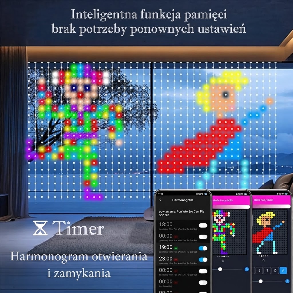ChristmasLumen Kurtyna Świetlna LED x400